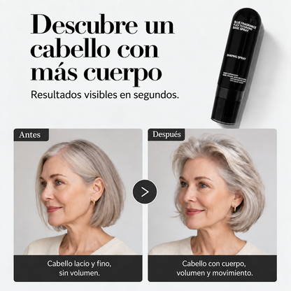 Antes y después: cabello con más cuerpo y volumen