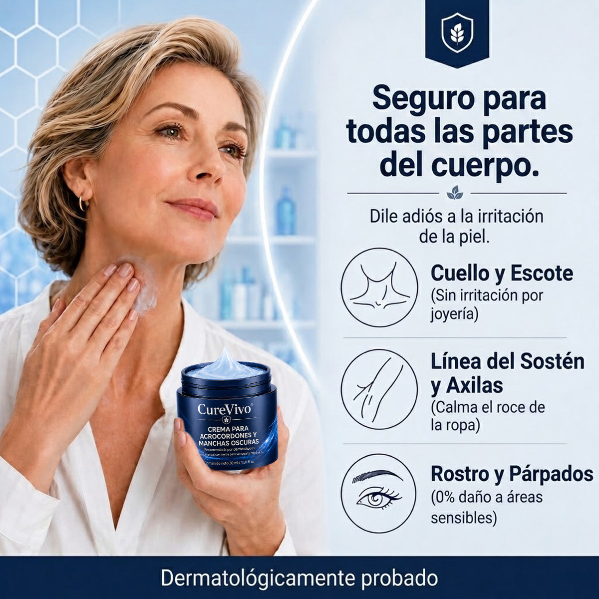 墨CureVivo® Crema para Eliminar Verrugas y Etiquetas Cutáneas en 7 Días (Fórmula Sin Dolor – Sin Cicatrices)🤗