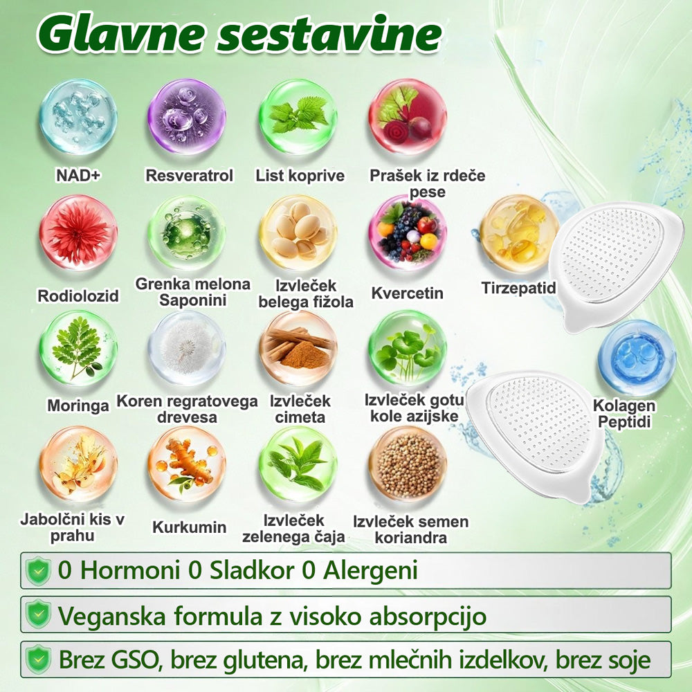 Uradna trgovina | 👨‍⚕️ CureVivo® Moringa · Berberin × NAD+ 10-v-1 napredni nano mikroneedle obliž 🇸🇮 (Enkrat na dan, vidni rezultati v 7 dneh) ✅ Za prekomerno telesno težo, ohlapno kožo, sladkorno bolezen, spalno apnejo, težave s sklepi in več🐃🐃