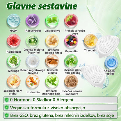 Uradna trgovina | 👨‍⚕️ CureVivo® Moringa · Berberin × NAD+ 10-v-1 napredni nano mikroneedle obliž 🇸🇮 (Enkrat na dan, vidni rezultati v 7 dneh) ✅ Za prekomerno telesno težo, ohlapno kožo, sladkorno bolezen, spalno apnejo, težave s sklepi in več🐃🐃